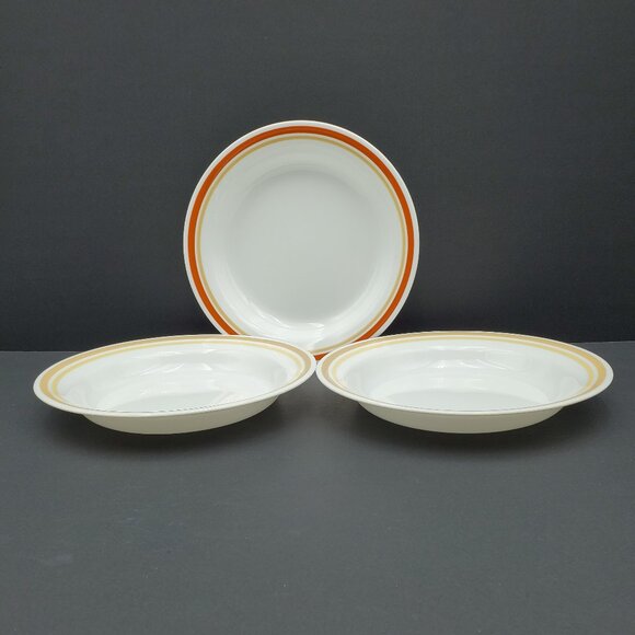 Corelle Almond Cinnamon Chestnut Individual Pasta Bowls Rim Soup Bowls - Picture 9 of 9
